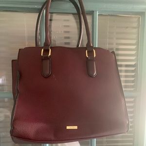 Wine color Aldo bag.